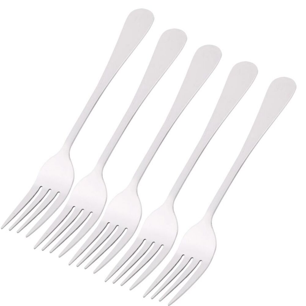Stainless Steel Forks 5 Pcs Salad Dinner Fork Tableware Dinnerware  6.8Inch